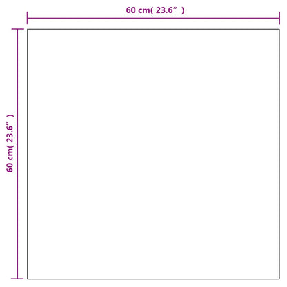 Veggspeil 2 stk 60x60 cm firkantet glass