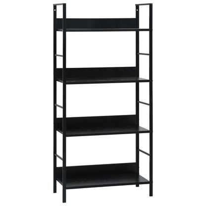 Bokhylle Svart 4 lag 60x27,6x124,5 cm