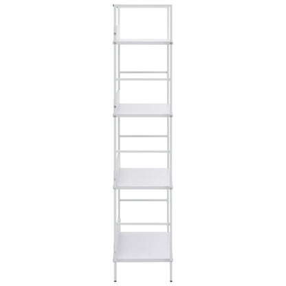 Bokhylle Hvit 4 lag 60x27,6x124,5 cm