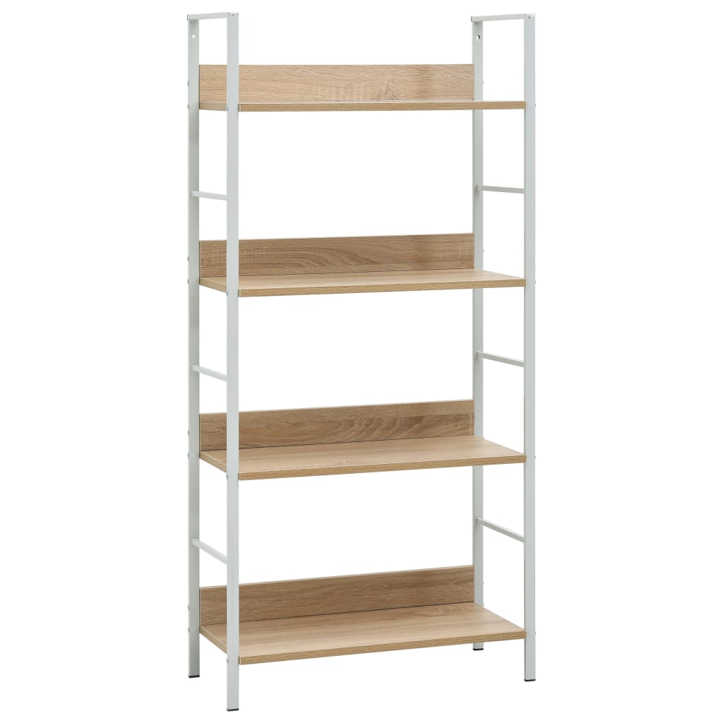Bokhylle DIV. 4 lag Eik 60x27,6x124,5 cm