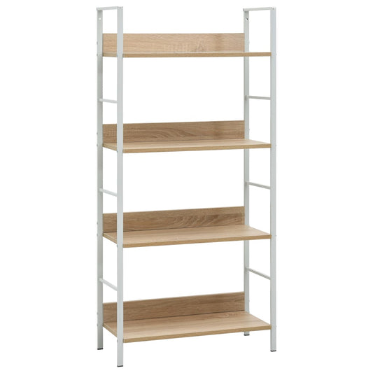 Bokhylle DIV. 4 lag Eik 60x27,6x124,5 cm