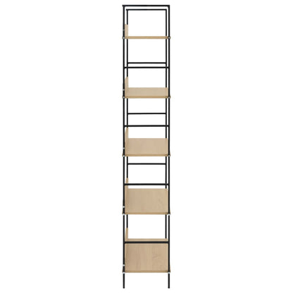 Bokhylle Brun Eik 5 lag 60x27,6x158,5 cm