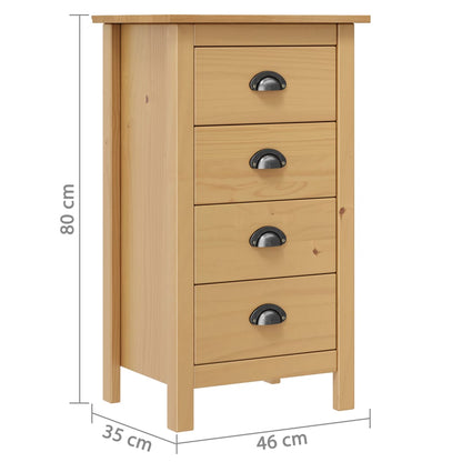 Skjenk Tre Hill 46x35x80 cm heltre furu