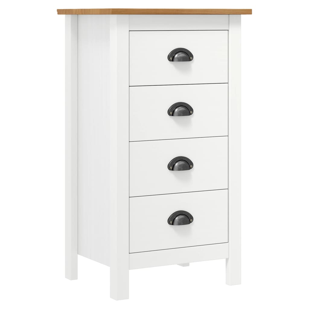 Skjenk Hvit Hill 46x35x80 cm heltre furu