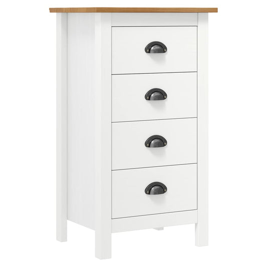 Skjenk Hvit Hill 46x35x80 cm heltre furu