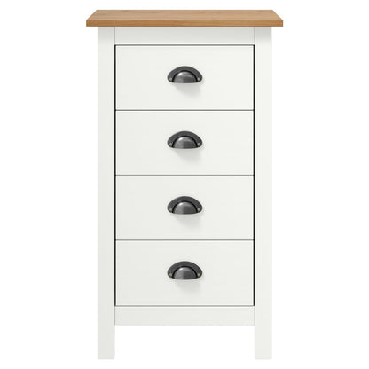 Skjenk Hvit Hill 46x35x80 cm heltre furu