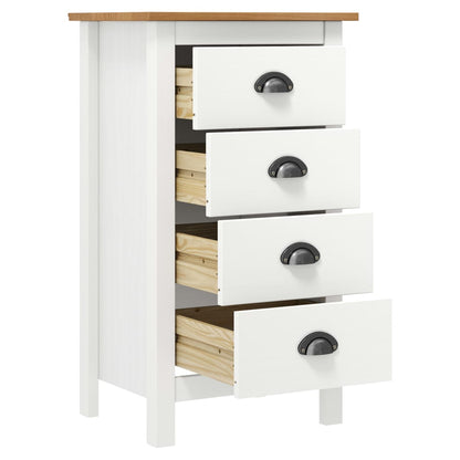 Skjenk Hvit Hill 46x35x80 cm heltre furu