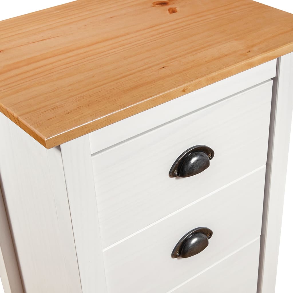 Skjenk Hvit Hill 46x35x80 cm heltre furu