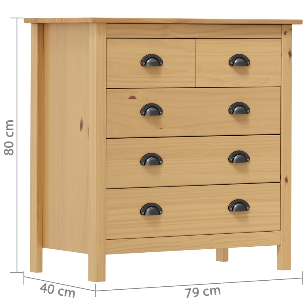 Skjenk Tre Hill 79x40x80 cm heltre furu