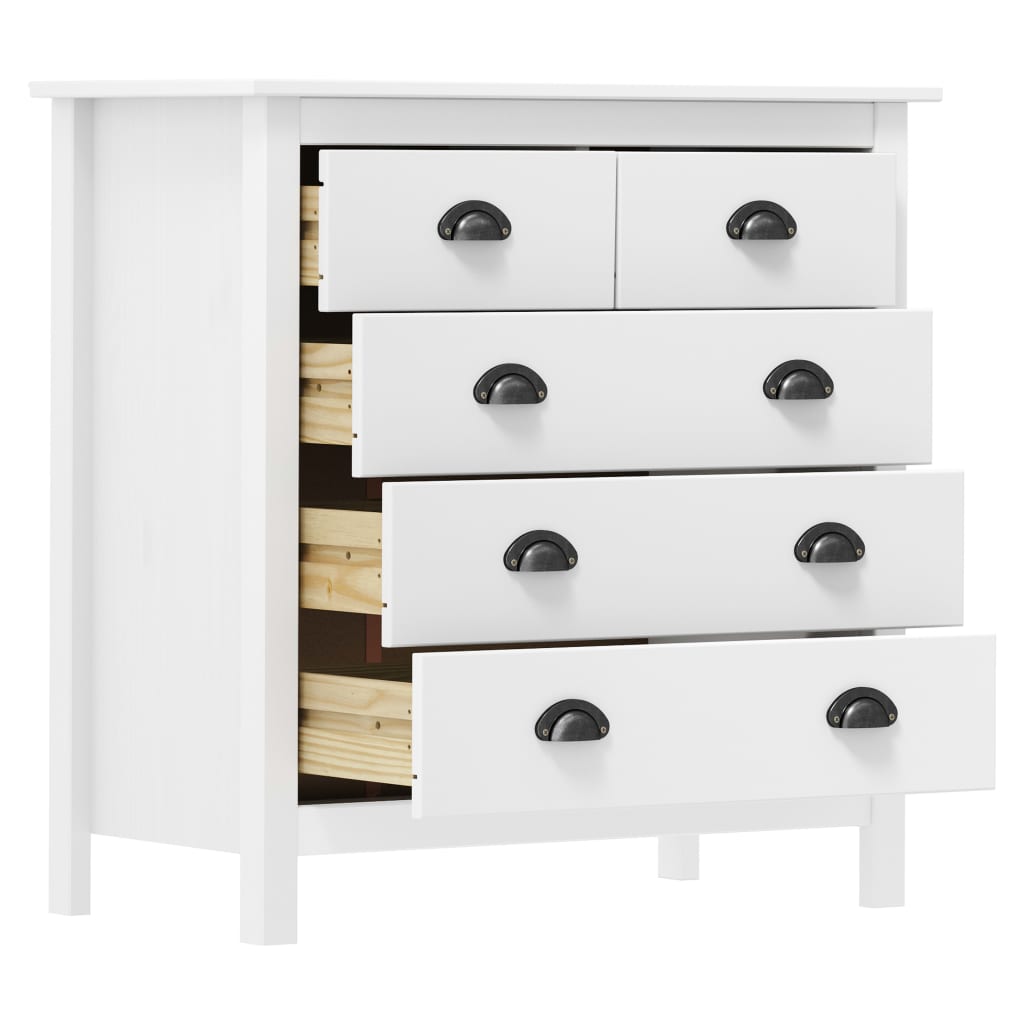 Skjenk Hvit Hill 79x40x80 cm heltre furu