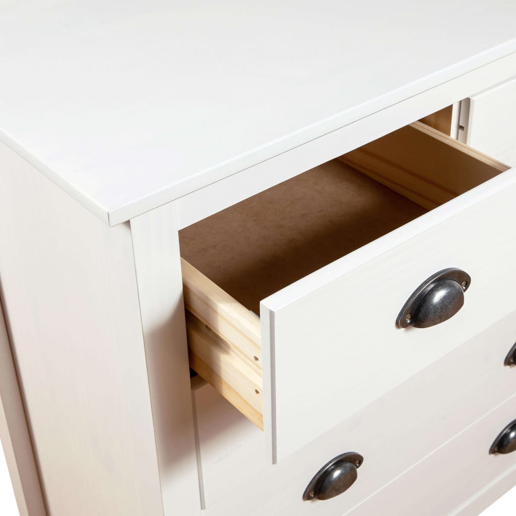 Skjenk Hvit Hill 79x40x80 cm heltre furu