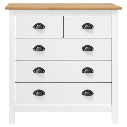 Skjenk Hvit Hill 79x40x80 cm heltre furu