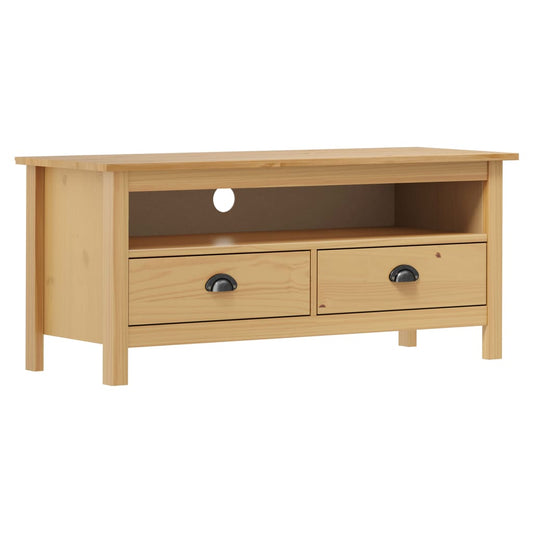 TV-Møbel Honningbrun TV-benk Hill 110x40x47 cm heltre furu