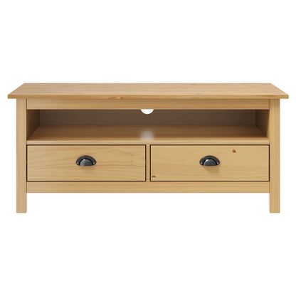 TV-Møbel Honningbrun TV-benk Hill 110x40x47 cm heltre furu