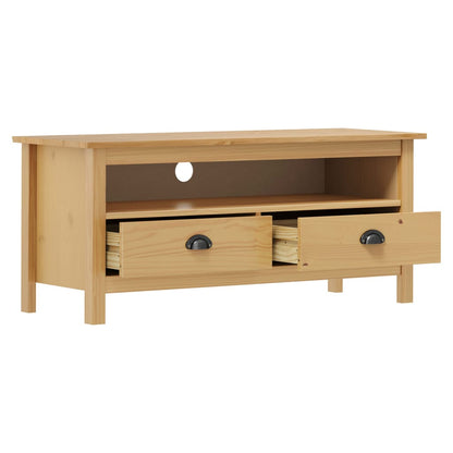 TV-Møbel Honningbrun TV-benk Hill 110x40x47 cm heltre furu