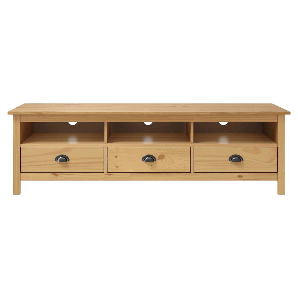 TV-Møbel Honningbrun TV-benk Hill 158x40x47 cm heltre furu