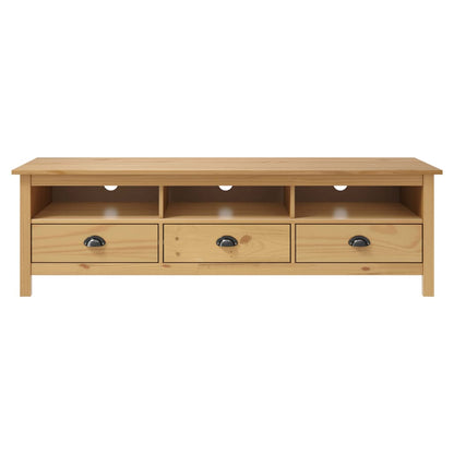 TV-Møbel Honningbrun TV-benk Hill 158x40x47 cm heltre furu