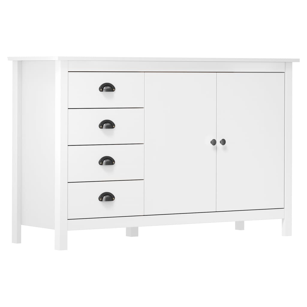 Skjenk Hvit Hill 130x40x80 cm heltre furu