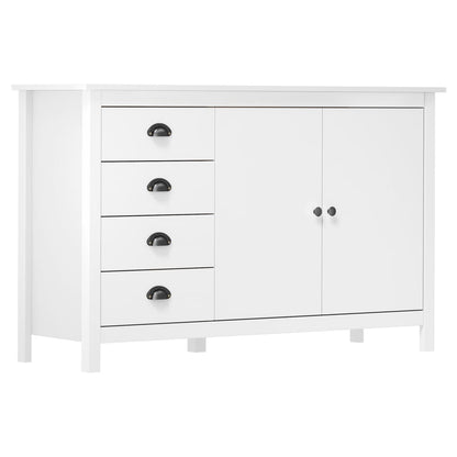 Skjenk Hvit Hill 130x40x80 cm heltre furu