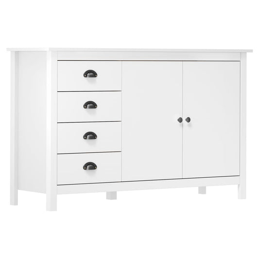 Skjenk Hvit Hill 130x40x80 cm heltre furu