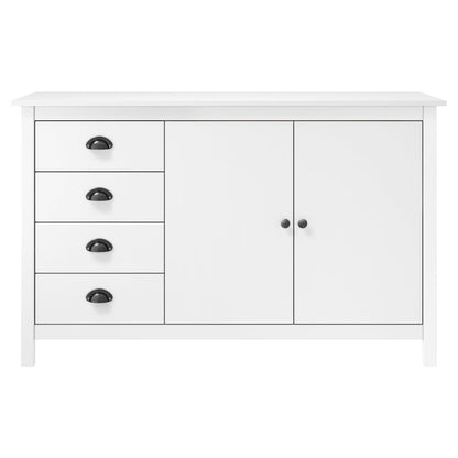 Skjenk Hvit Hill 130x40x80 cm heltre furu