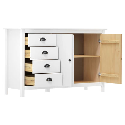 Skjenk Hvit Hill 130x40x80 cm heltre furu