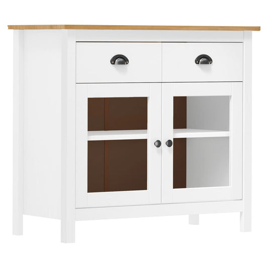 Skjenk Hvit Hill 90x40x80 cm heltre furu
