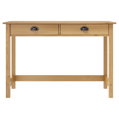 Avlastningsbord konsollbord Tre Hill med 2 skuffer 110x45x74 cm heltre furu