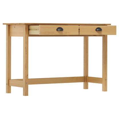 Avlastningsbord konsollbord Tre Hill med 2 skuffer 110x45x74 cm heltre furu