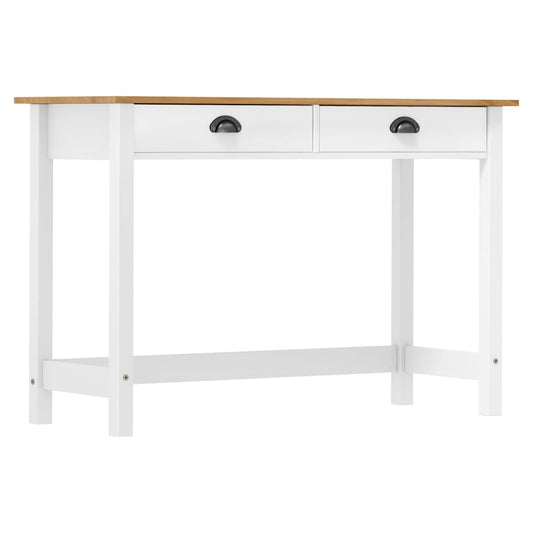 Avlastningsbord Konsollbord Tre Hill med 2 skuffer 110x45x74 cm heltre furu