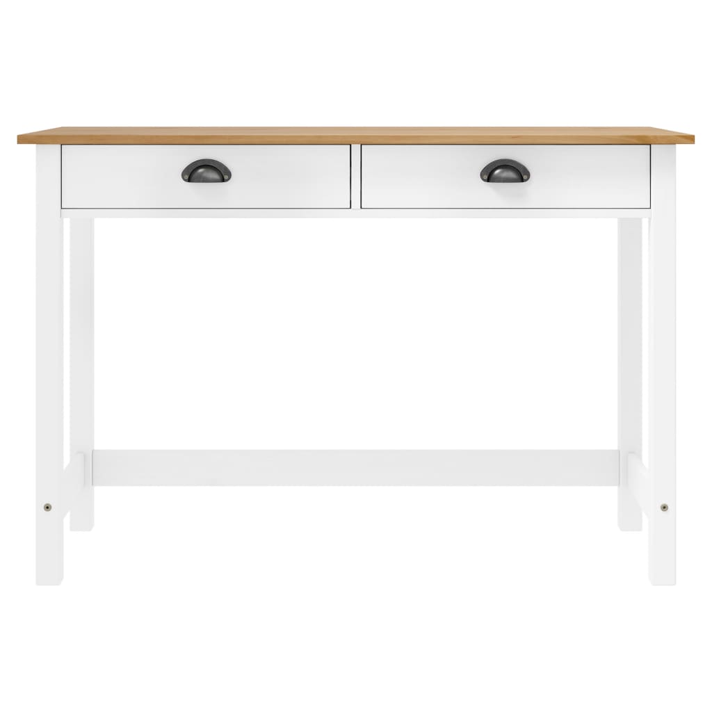 Avlastningsbord Konsollbord Tre Hill med 2 skuffer 110x45x74 cm heltre furu