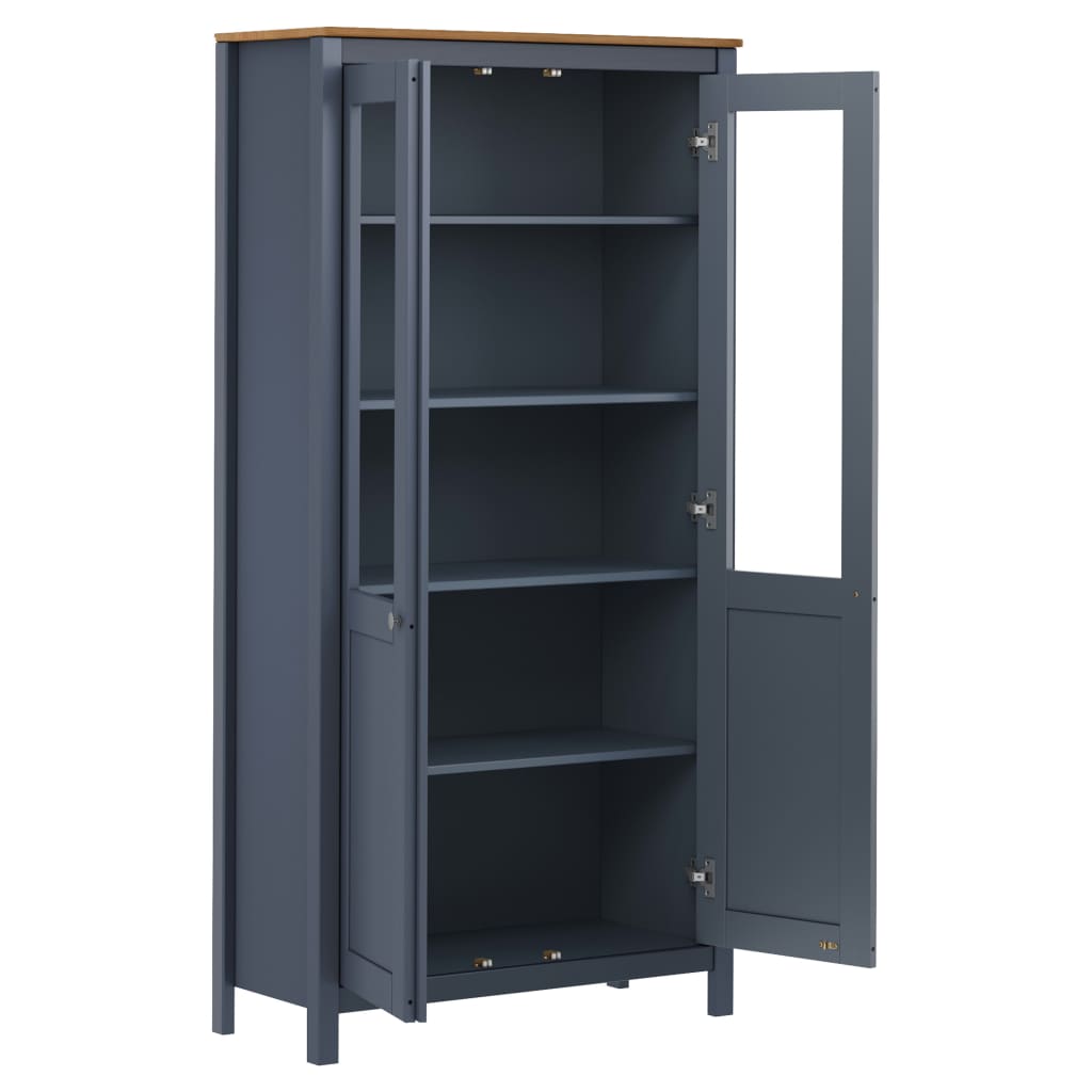 Skap hvit Hill 85x37x170,5 cm heltre furu