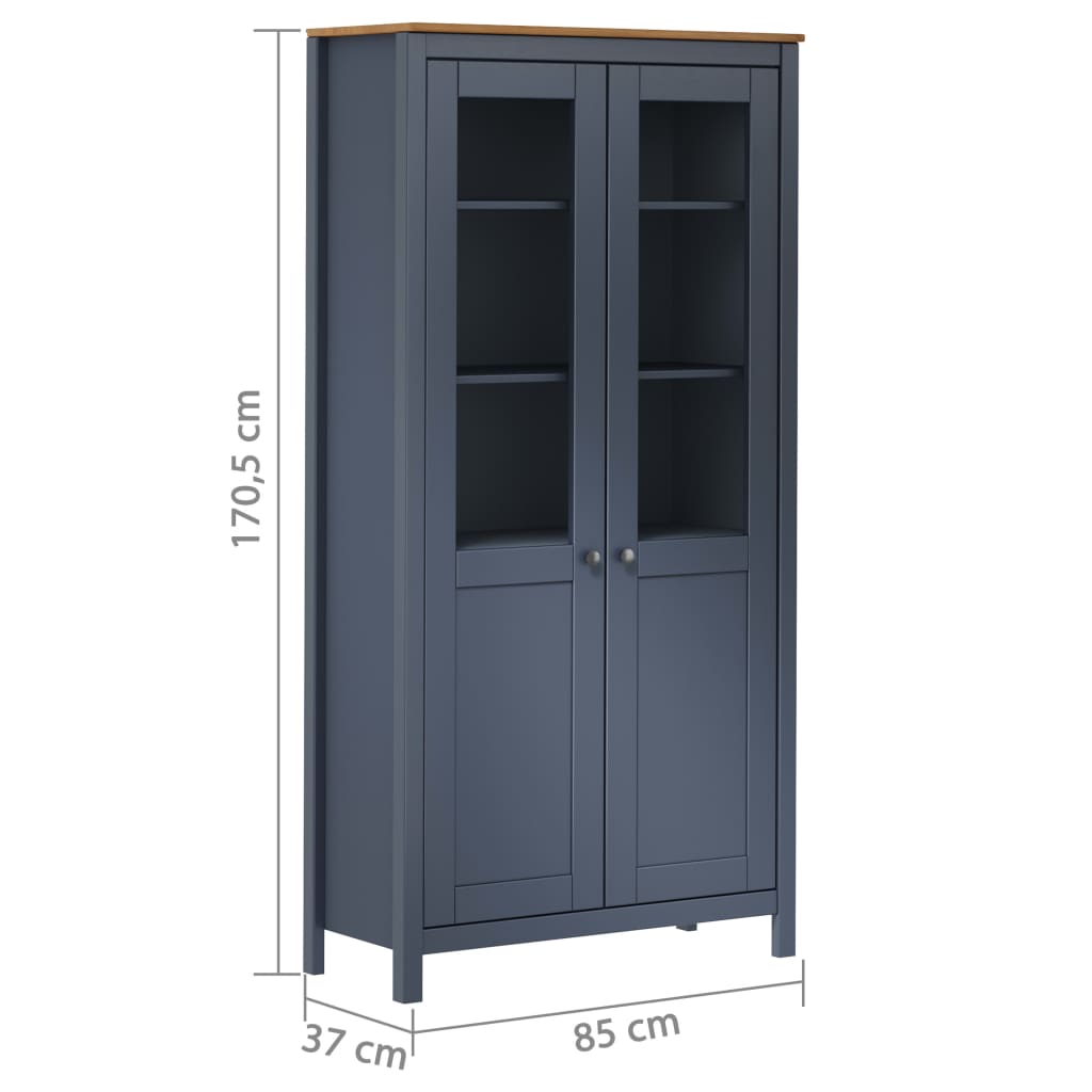 Skap hvit Hill 85x37x170,5 cm heltre furu