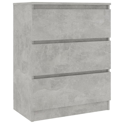 Kommode Betonggrå 60x35x76 cm