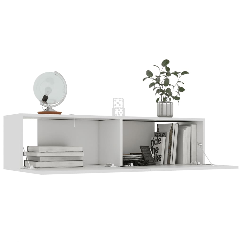 TV-Møbel Hvit Tv-benk 120x30x30 cm