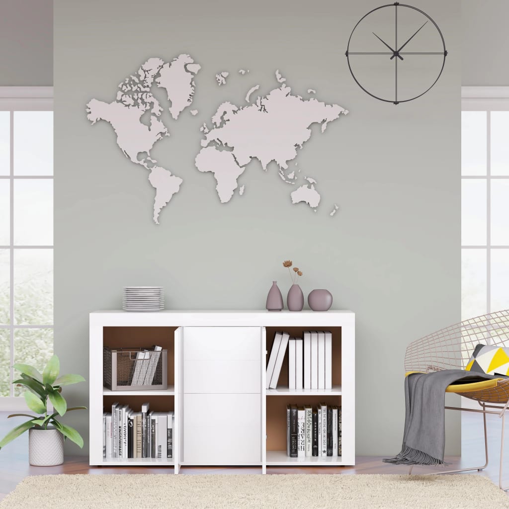 Skjenk Høyglans Hvit 120x36x69 cm