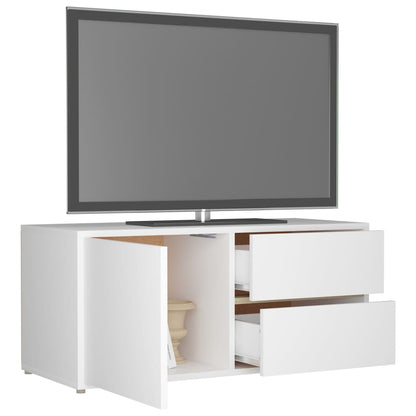 TV-Møbel Hvit Tv-benk 80x34x36 cm