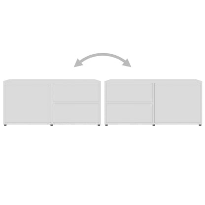 TV-Møbel Hvit Tv-benk 80x34x36 cm