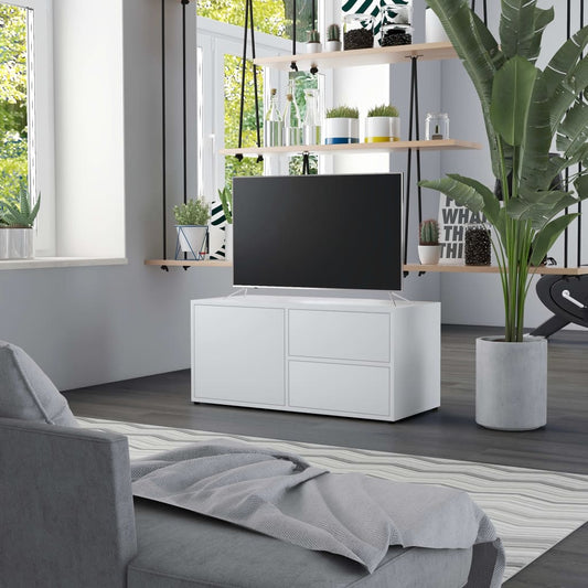 TV-Møbel Hvit Tv-benk 80x34x36 cm
