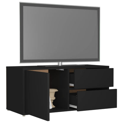 TV-Møbel Svart Tv-benk 80x34x36 cm