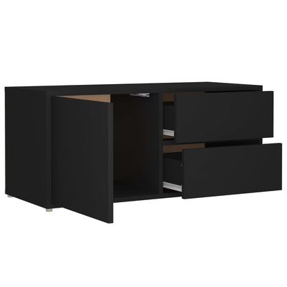 TV-Møbel Svart Tv-benk 80x34x36 cm