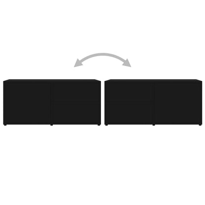 TV-Møbel Svart Tv-benk 80x34x36 cm