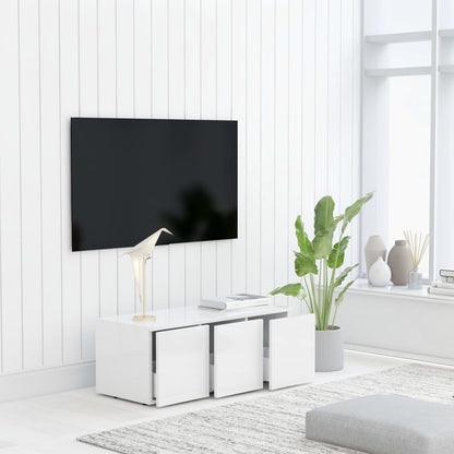 TV-Møbel Hvit Tv-benk 80x34x30 cm