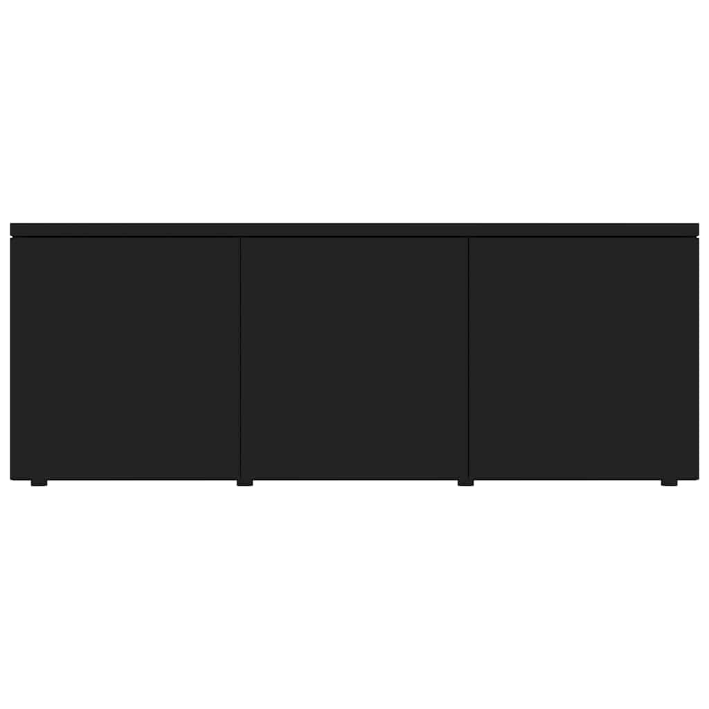 TV-benk svart 80x34x30 cm konstruert tre