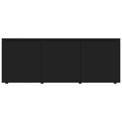 TV-benk svart 80x34x30 cm konstruert tre