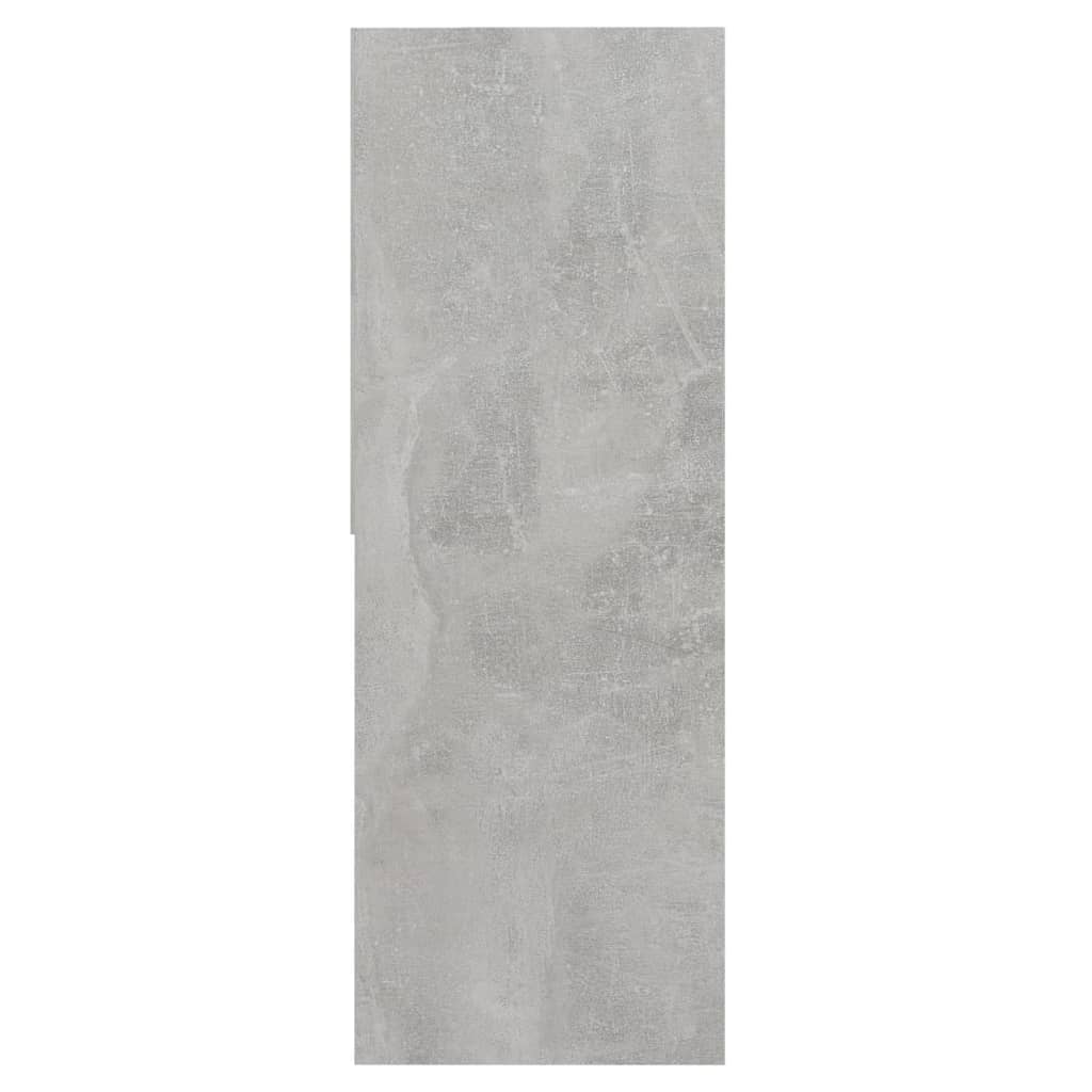 Bokhylle Betonggrå 67x24x161 cm
