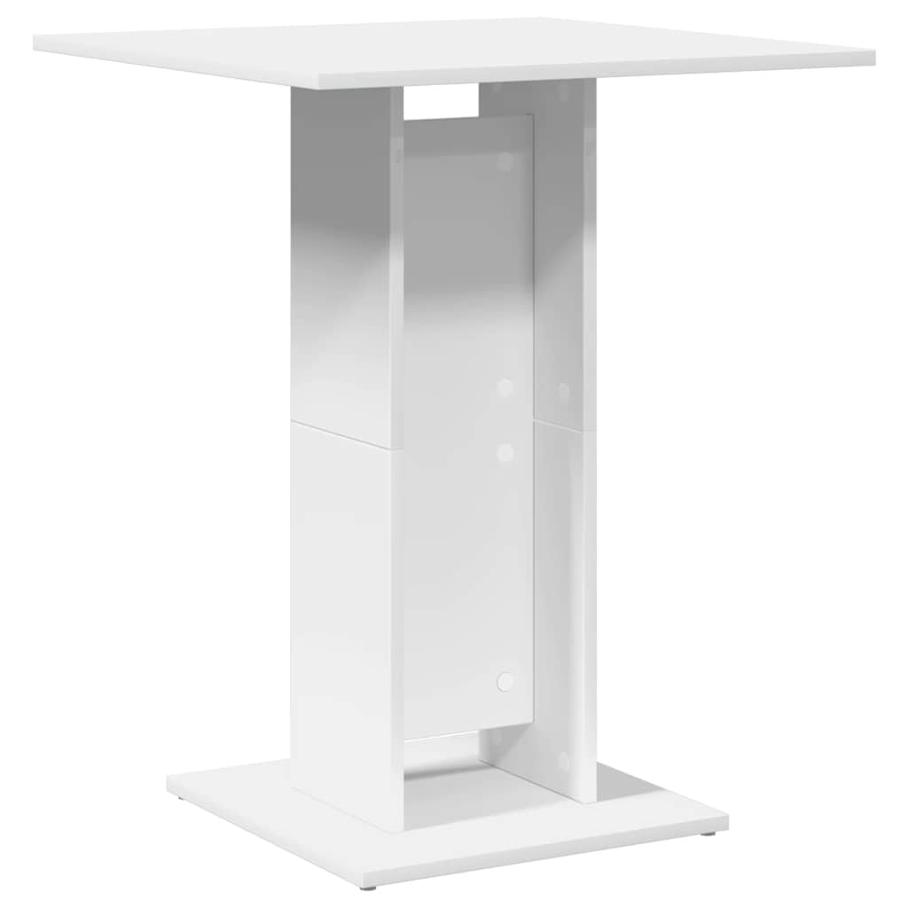 Bistrobord hvit 60x60x75 cm konstruert tre