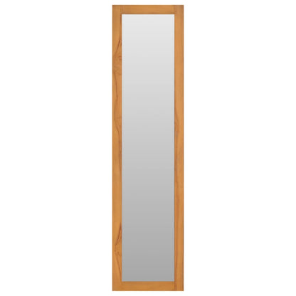 Veggspeil Tre teak med hyller 30x30x120 cm