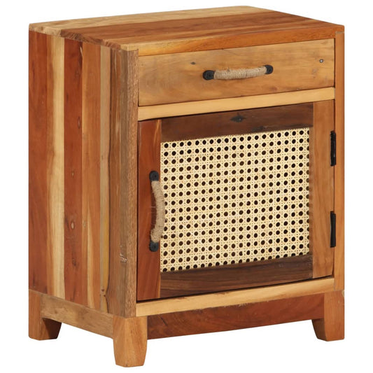 Nattbord Sengbord Tre Gjenvunnet Heltre 40x30x50 cm