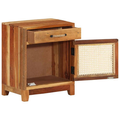 Nattbord Sengbord Tre Gjenvunnet Heltre 40x30x50 cm